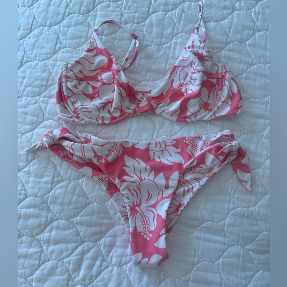 Mikoh tropical pink bikini
